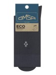 Носки мужские, Omsa (Омса) р. 42-44 ECO 407 Эко с рисунком на паголенке двойной ромбик grigio scuro темно-серый