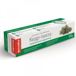 Зубная паста AltaiBio кедр-пихта для профилактики пародонтоза 75 мл/100 г