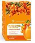 Кисель сухой, Алтайский 20 г 10 шт Облепиховый 12 витаминов