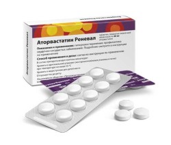 Аторвастатин Реневал табл. п/о пленочной 40 мг 50 шт.