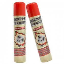 Аэрозоль Дихлофос Терминатор универсал от ползающих и летающих насекомых 180 мл