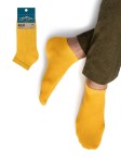 Носки мужские, Omsa (Омса) р. 45-47 (29-31) ECO Colors 402 Эко колорс укороченные Giallo желтый