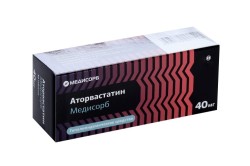 Аторвастатин Медисорб табл. п/о пленочной 40 мг 28 шт.