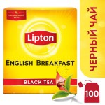 Чай, Lipton (Липтон) фильтр-пакет 2 г 100 шт Английский завтрак