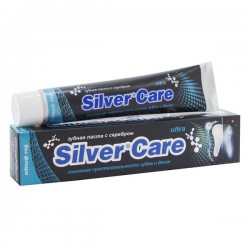 Зубная паста Silver Care ультра с серебром без фтора 75 мл