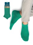 Носки мужские, Omsa (Омса) р. 45-47 (29-31) ECO Colors 402 Эко колорс укороченные Erba зеленый