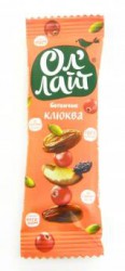 Батончик Ол'Лайт фруктово-ореховый Клюква 30 г