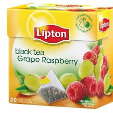 Чай, Lipton (Липтон) фильтр-пакет 1.8 г 20 шт черный виноград и малина