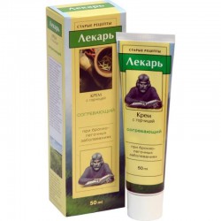 Крем Лекарь согревающий при бронхо-легочных заболеваниях с горчицей 50 мл